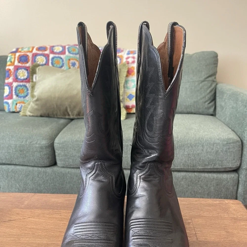 Ariat Heritage R Toe Western Boots Style 15701 Black Women's Size Us 9 B 40
